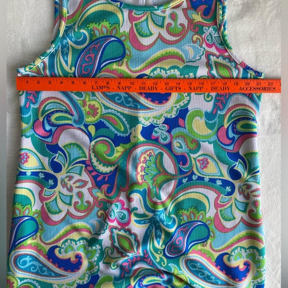 Ronni Nicole Bright Multicolor Paisley Shift Summer Dress Women XXL 2X Beach - Picture 6 of 9